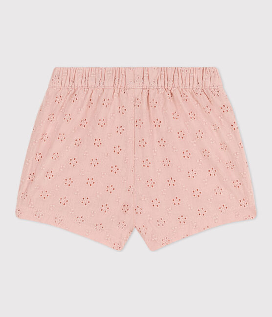 Baby-Shorts mit Broderie Anglaise rosa SALINE