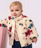 Baby-Mantel mit Sherpafutter und Blumenmotiv naturfarben/vielfarbig