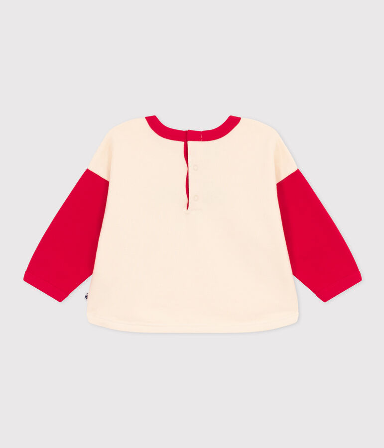 Baby-Sweatshirt aus bedrucktem Molton naturfarben/CORIDA