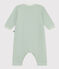 Langer Baby-Overall aus Molton grün HERBIER