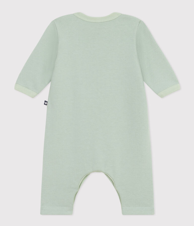 Langer Baby-Overall aus Molton gr&uuml;n