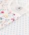 2er-Set Kinderpyjamas aus Baumwolle mit blauen Pünktchen/Blumen für Mädchen variante 1