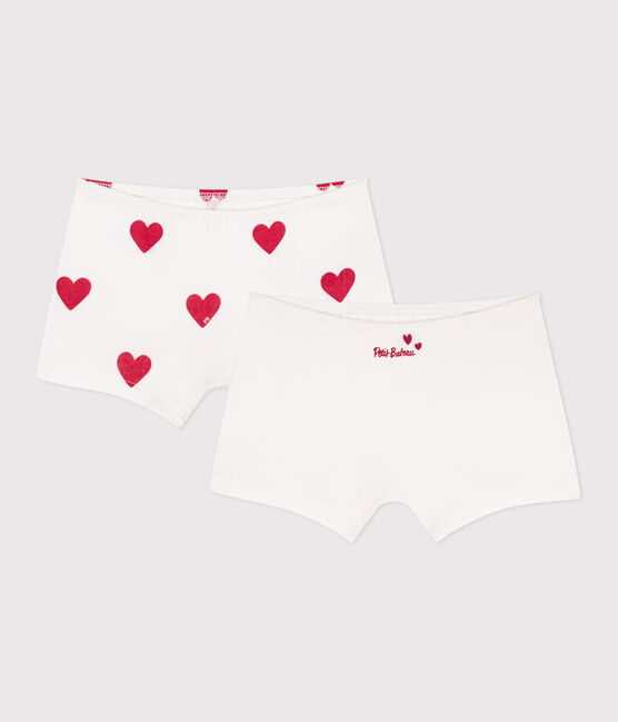 2er-Set Kinder-Shortys aus Baumwolle mit Herzmotiv variante 1