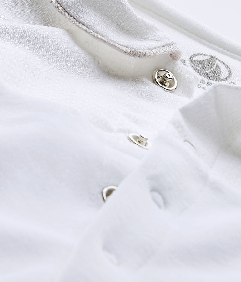 Unisex-Baby-Strampler aus Nicki weiss