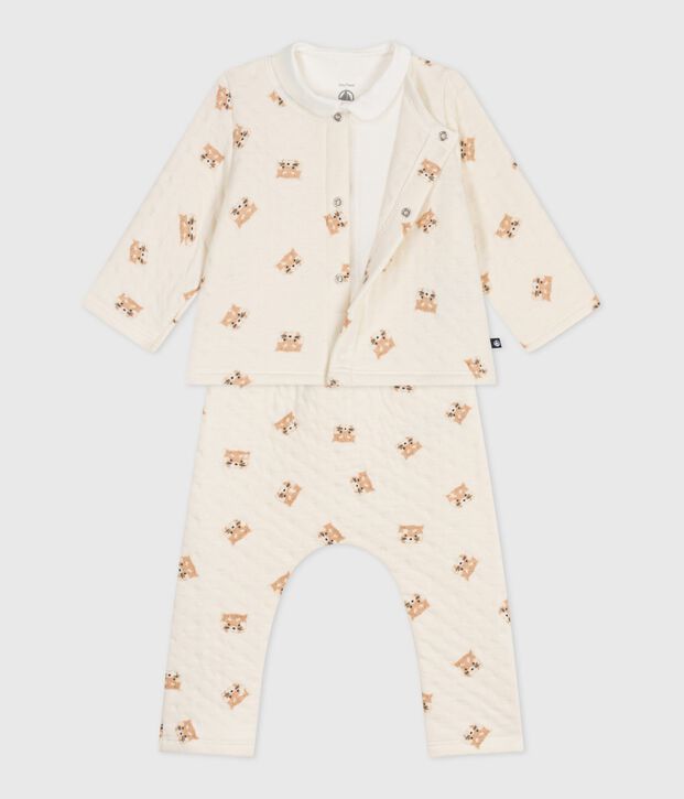 3-teiliges Baby-Set aus Baumwolle mit Roten Pandas naturfarben/vielfarbig