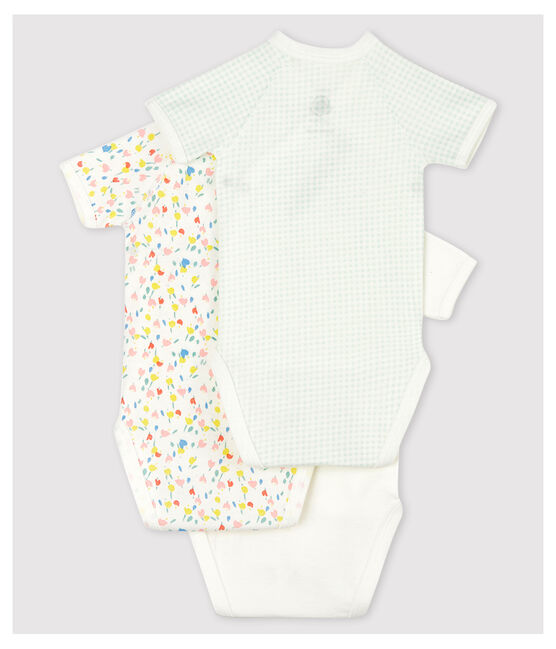 3er-Set kurzärmelige Baby-Bodys aus Bio-Baumwolle im Kimono-Schnitt variante 1