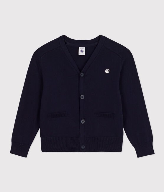 Kinder-Cardigan aus Baumwolle für Jungen blau SMOKING