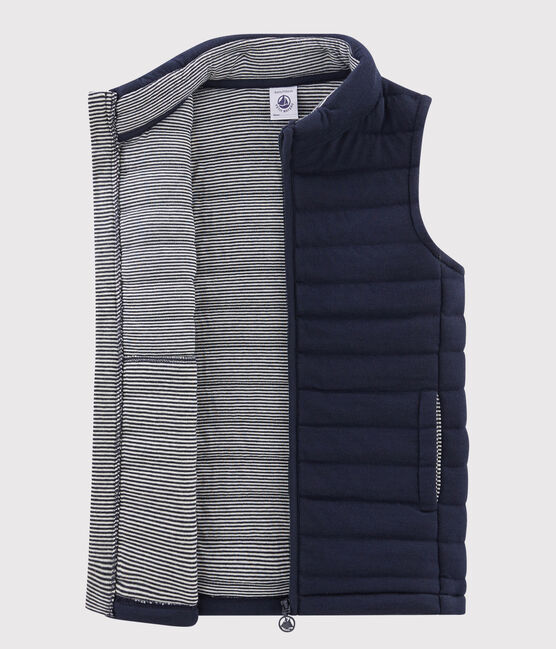 Kinder-Blouson aus gestepptem Doppeljersey für Mädchen / Jungen blau SMOKING