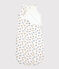 Baby-Schlafsack aus Bio-Baumwolle mit Panther-Muster weiss MARSHMALLOW/weiss MULTICO