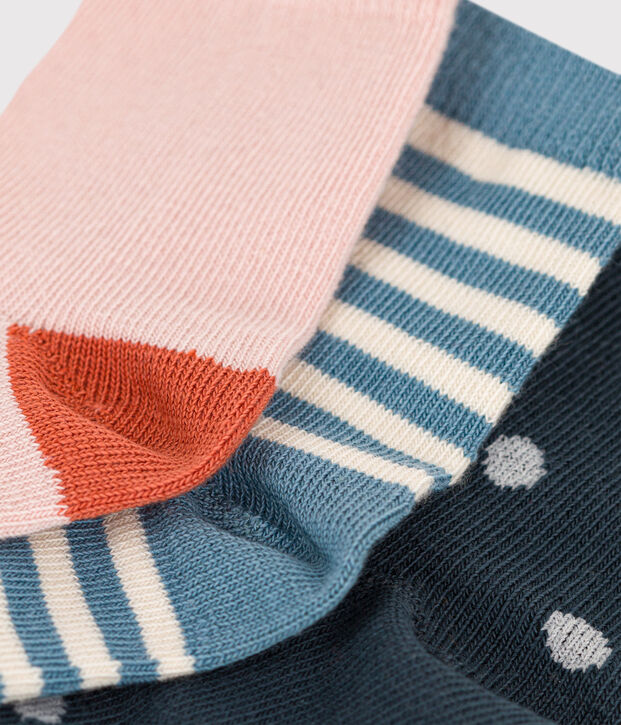 3er-Set Babysocken vielfarbig