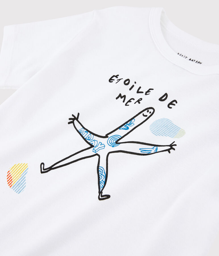 Serge Bloch T-Shirt f&uuml;r Kinder weiss