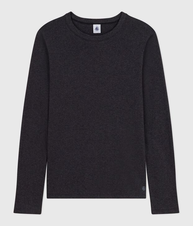 Lang&auml;rmeliges Damen-T-Shirt L&rsquo;Iconique aus Baumwolle grau