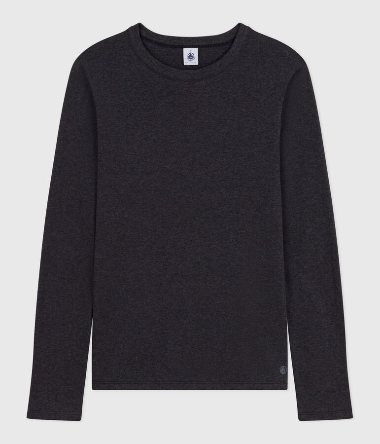 Lang&auml;rmeliges Damen-T-Shirt L&rsquo;Iconique aus Baumwolle grau