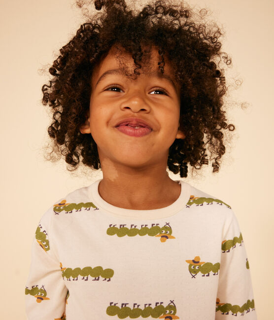 Kinderpyjama aus Baumwolle mit Tier-Printmotiv weiss AVALANCHE/ MULTICO