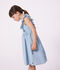 &Auml;rmelloses Kinder-Kleid aus Baumwolle blau