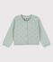 Baby-Jacke aus raffiniertem Strick grün HERBIER