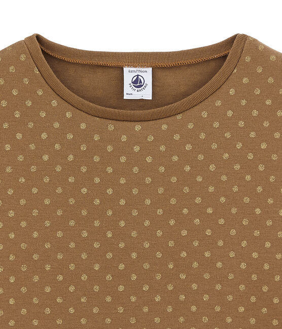 Langarmshirt braun BRINDILLE/gelb DORE