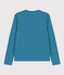 Damen-T-Shirt LE DROIT aus Baumwolle mit V-Ausschnitt blau POLOCHON