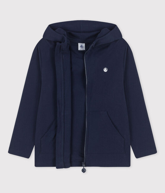 Kapuzen-Sweatshirt für Mädchen und Jungen blau SMOKING