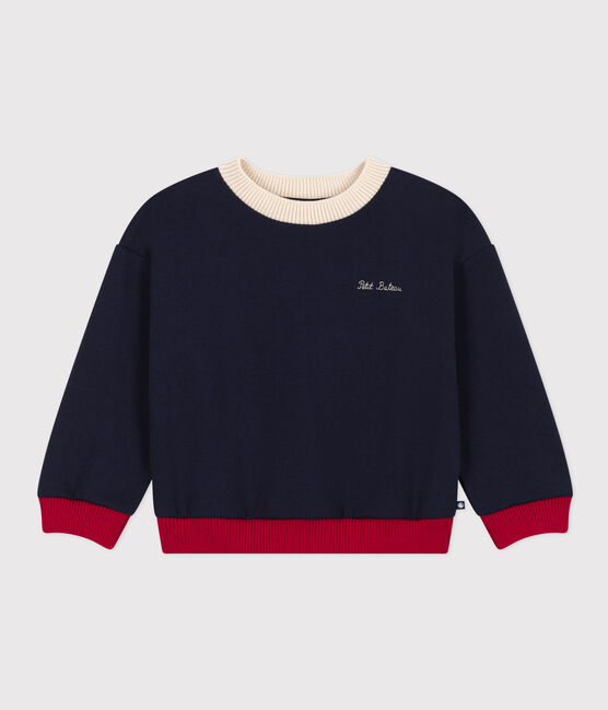 Sweatshirt mit Printmotiv aus Molton blau SMOKING