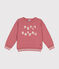 Kinder-Sweatshirt aus Molton für Mädchen und Jungen rosa ROSEWOOD