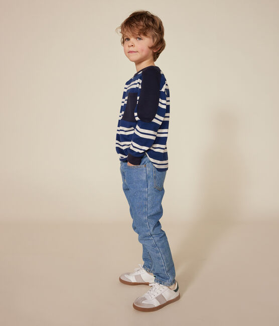 Kinder-Sweatshirt aus fester Baumwolle für Jungen blau MEDIEVAL/ MONTELIMAR