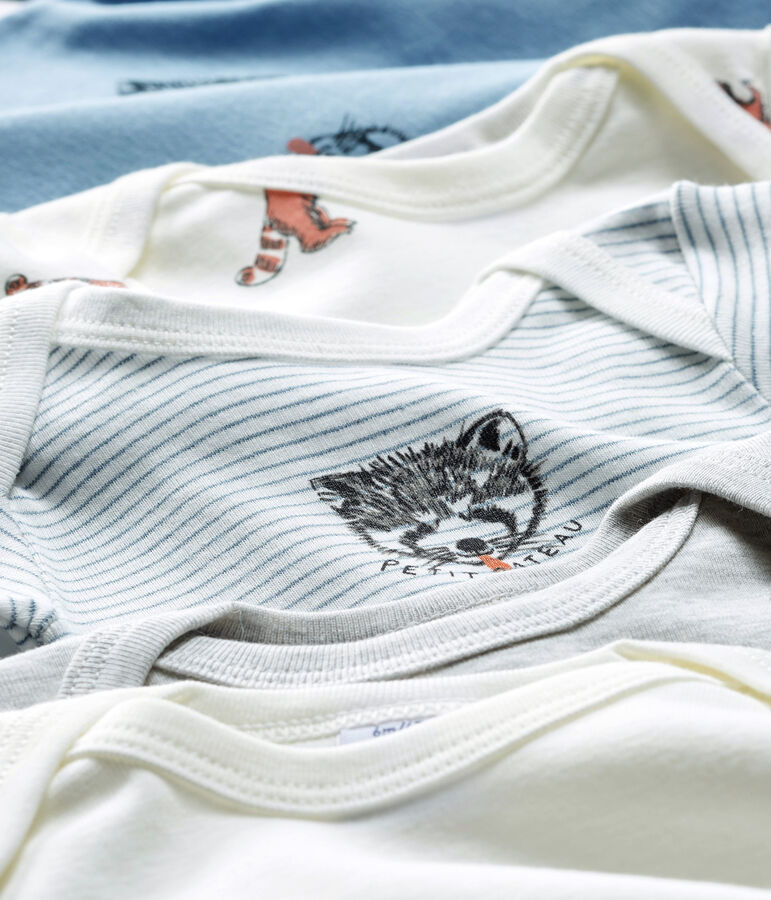 5er-Set lang&auml;rmelige Baby-Bodys f&uuml;r Jungen variante 1