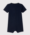 Baby-Polo-Kurzoverall aus Baumwolle für Jungen blau SMOKING