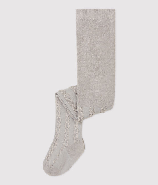 Baby-Strumpfhose aus Wolle für Mädchen beige MONTELIMAR CHINE