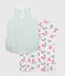 2er-Set Baby-Kurzoverall aus Baumwolle mit Blumenmotiv variante 1