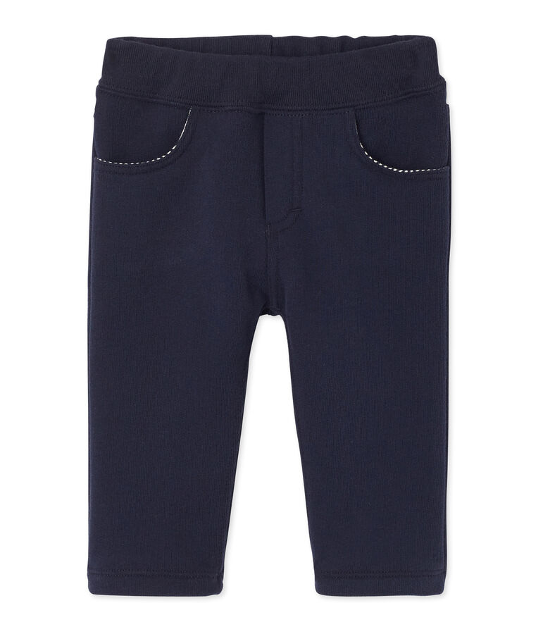 Baby-Jungen-Hose aus Molton blau