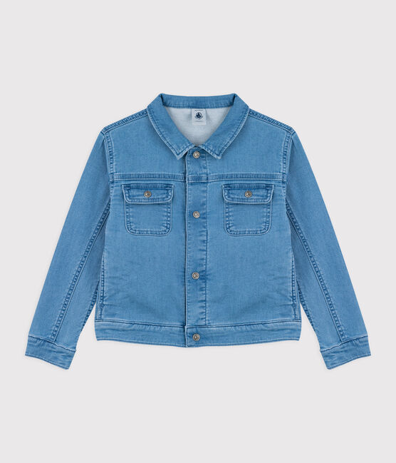 Kinder-Denim-Jacke Mädchen - Jungen blau DENIM CLAIR