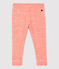 Baby-Leggings aus Wolle und Baumwolle. orange OURSIN/weiss MARSHMALLOW