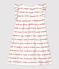 Baby-Bodykleid aus Bio-Baumwolle für Mädchen weiss MARSHMALLOW/rot TERKUIT
