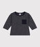 Langärmeliges Baby T-Shirt aus feinem Jersey SMOKING/ MONTELIMAR