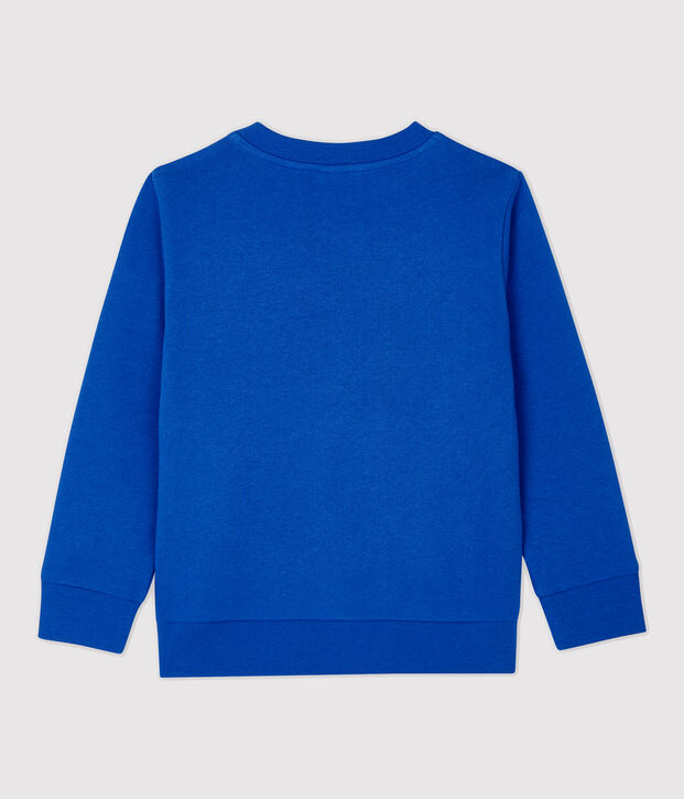 Kinder-Sweatshirt aus Molton f&uuml;r Jungen blau