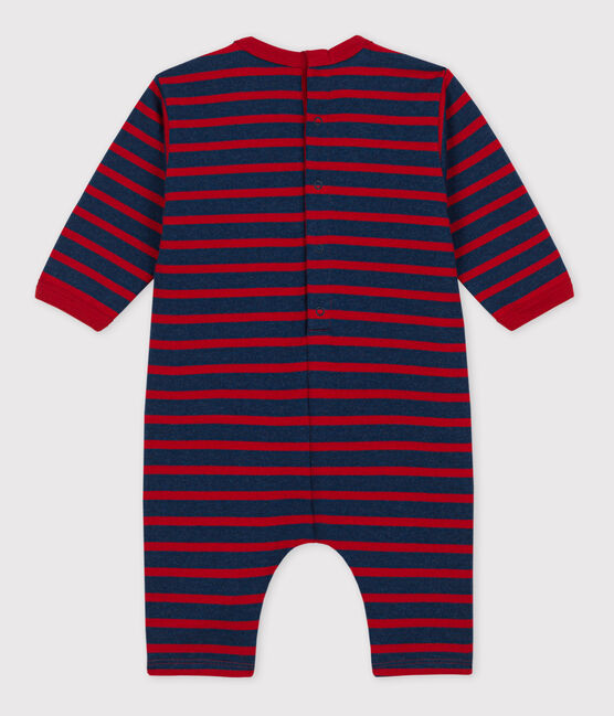 Baby-Overall aus dickem Jersey im Streifenlook LITTORAL CHINE/ STOP