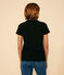Damen-T-Shirt LE DROIT aus Baumwolle mit V-Ausschnitt blau SMOKING