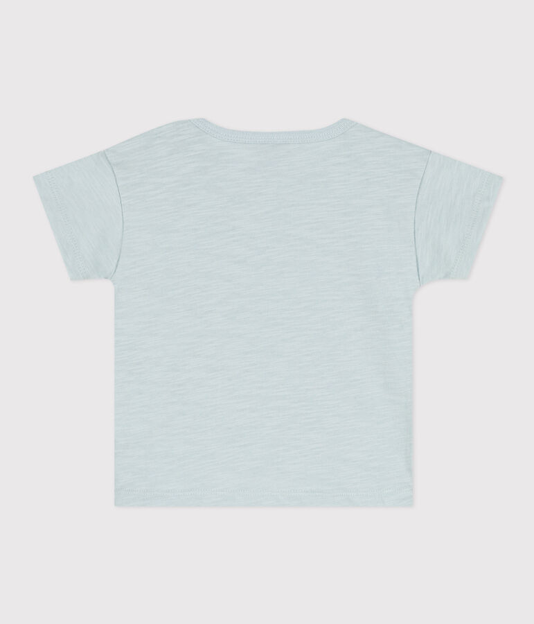 Kurz&auml;rmeliges Baby-T-Shirt aus geflammtem Jersey. gr&uuml;n