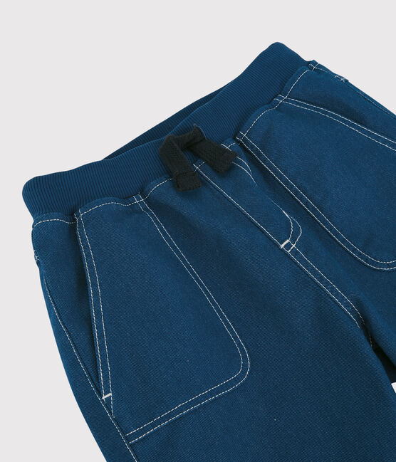 Kinder-Hose aus Sergestoff in Regular Fit-Passform für Jungen blau MAJOR
