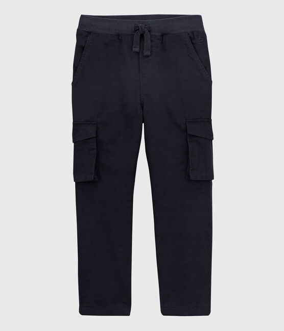 Kinder-Hose aus Gabardine in Regular Fit-Passform für Jungen blau SMOKING