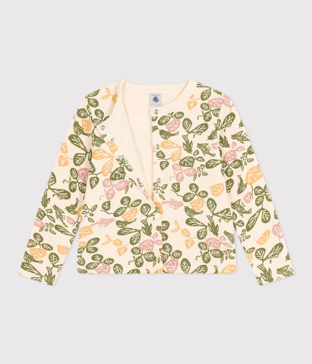 Cardigan aus Baumwolle f&uuml;r M&auml;dchen naturfarben/vielfarbig