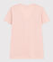 Damen-T-Shirt LE DROIT aus Baumwolle mit V-Ausschnitt rosa SALINE