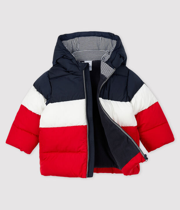 Gesteppter Baby-Anorak f&uuml;r Jungen blau/vielfarbig