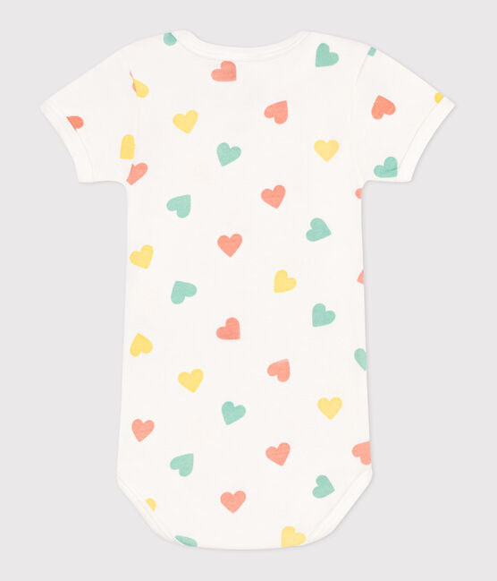 Kurzärmeliger Baby-Body aus Baumwolle mit Print blau MARSHMALLOW/ AQUATIC