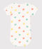 Kurzärmeliger Baby-Body aus Baumwolle mit Print blau MARSHMALLOW/ AQUATIC