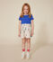 Kurzärmliges Kinder-T-Shirt aus Baumwolle für Mädchen blau CALVIN