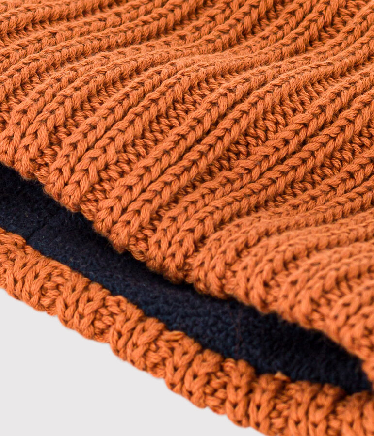 Snood aus Strick mit Fleece-Futter f&uuml;r Jungen und M&auml;dchen braun