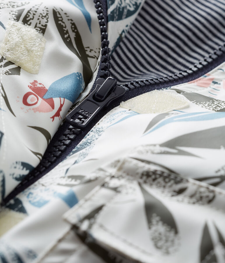 Unisex babys Regenjacke weiss/vielfarbig