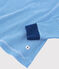 Kinderpyjama aus Rippstrick mit blauen Ringelstreifen für Jungen blau RUISSEAU/weiss MARSHMALLOW